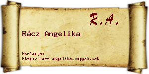 Rácz Angelika névjegykártya