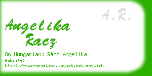 angelika racz business card